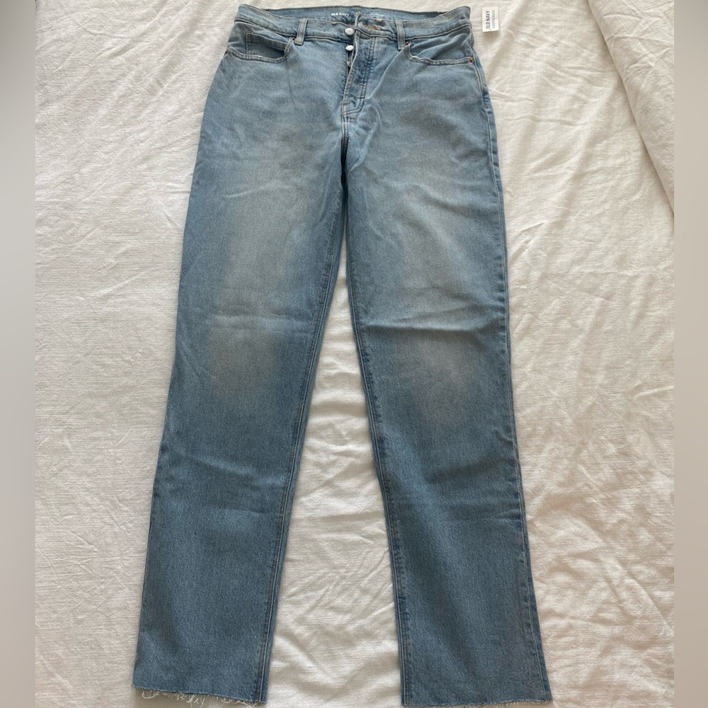 NWT OLD NAVY high rise slouchy straight jean